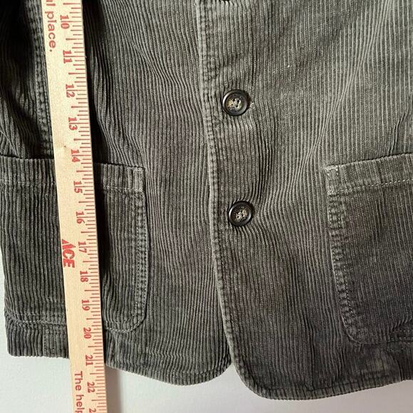 Mini Boden Boy's Corduroy Blazer Size 9-10Y Elbow Patches Pockets Cotton Jacket - Picture 8 of 8